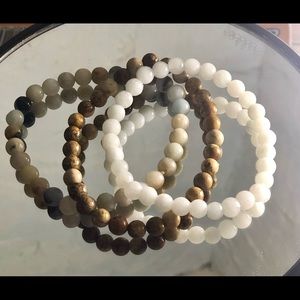 Bundle of bead bracelets